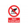 Segnale di divieto Non toccare (testo e pittogramma) COFAN