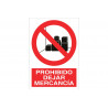 Sign for prohibiting leaving merchandise COFAN