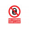 Prohibition sign Do not lock COFAN