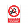 Sign Prohibited to Work without the COFAN Safety Device