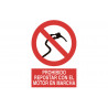 Sign prohibiting refueling the engine running COFAN