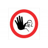 Pictogram sign, Stop do not pass COFAN