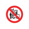 Signo de pictograma Proibido colocar-se sob carga COFAN