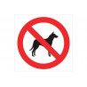 Signal d'interdiction des chiens dans plusieurs mesures COFAN