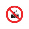 Signo de pictograma Proibido tirar fotos COFAN