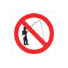 Cartel de seguridad Prohibido pescar (solo pictograma) COFAN