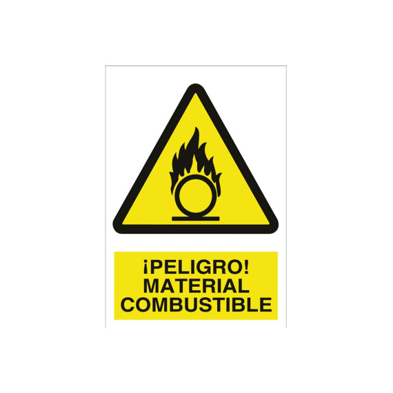 Signal Warning PICTORAMA AND TEXT - DANGER! fuel material