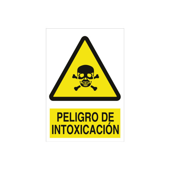 Signal Warning PICTORAMA AND TEXT - DANGER OF INTOXICATION