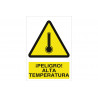 Segnale di avvertimento e pericolo per alta temperatura COFAN