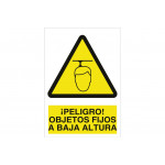 Signalwarnung Pictorama und Text - Feste Objekte in geringer Höhe