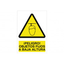 Sinal de aviso Pictorama e texto - Objetos fixos em baixa altura