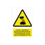 Signal Warning PICTORAMA AND TEXT - Heavy Machinery in Motion