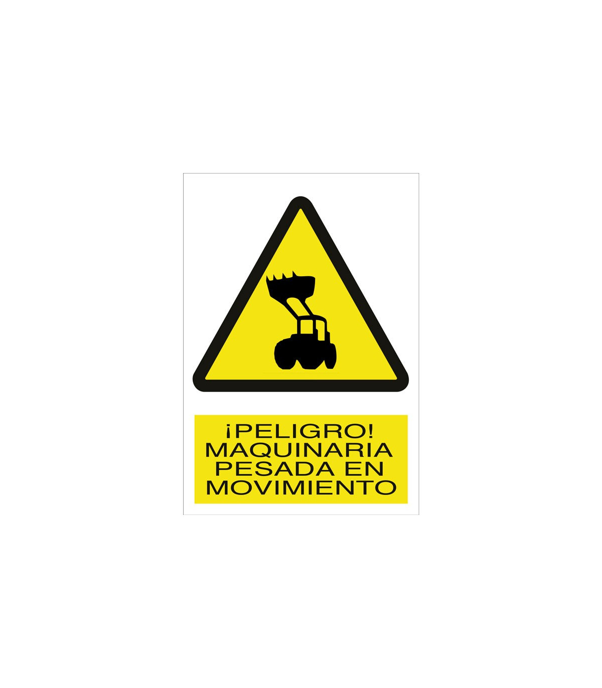 Señal de Peligro Maquinaria pesada en movimiento COFAN, comprar online