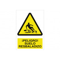 SEGNALE ATTENZIONE Pictorama e testo - Pericolo! scivoloso