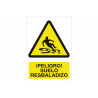 Warning sign Danger! slippery floor COFAN