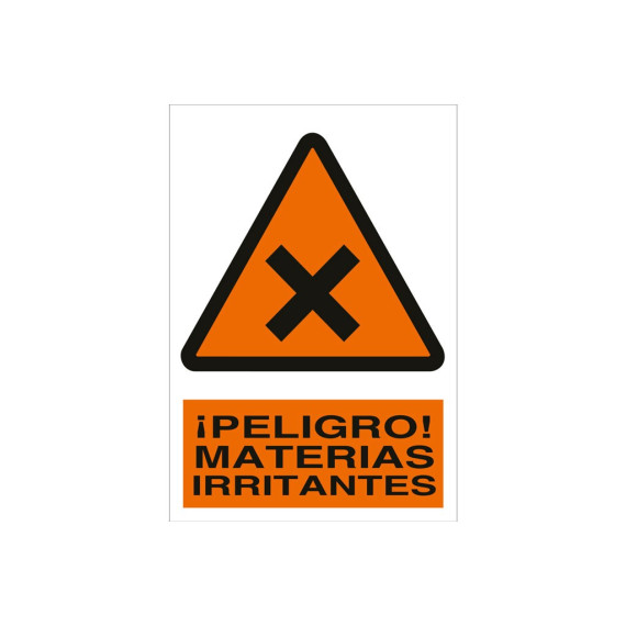 Signal Warning PICTORAMA AND TEXT - DANGER! irritating materials