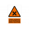 Warning sign Danger! COFAN irritating materials