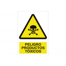 Signal Warning PICTORAMA AND TEXT - DANGER TOXIC PRODUCTS