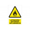 Avertissement et danger ! Attention ! Matières inflammables COFAN