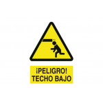 Signal Warning PICTORAMA AND TEXT - CARE ROOF low