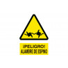 Señal de advertencia Peligro Alambre de Espino COFAN