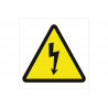 Panneau d'avertissement Risque électrique (pictogramme uniquement) COFAN