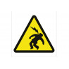 Signo de advertência perigo descargas eléctricas (apenas pictograma)