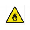 Señal de advertencia de pictograma Peligro de incendios COFAN
