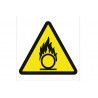 Warning sign pictogram only Danger Oxidants COFAN