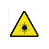 Warning sign Danger solar radiation COFAN