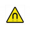 Warning sign Danger of magnets (pictogram only) COFAN