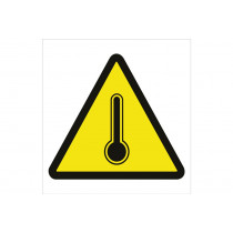 Señal advertencia solo pictorama-peligro alta temperatura