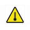 Signo de alerta Perigo de temperatura elevada