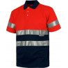 High permeability polo shirt with reflective tapes WORKTEAM C3867