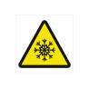 Señalización de advertencia industrial Peligro de frío (solo pictograma)