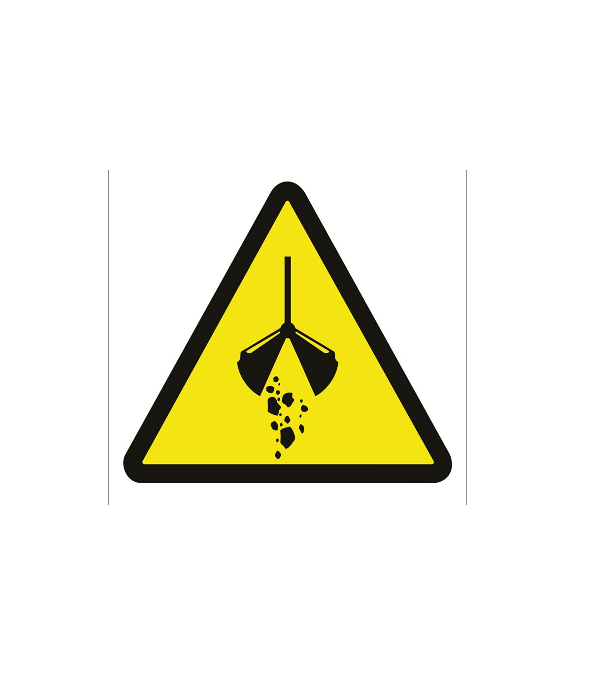 Industrial Warning Sign Danger Falling Loads (Solo Pictogram) Cofan