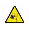Warning sign pictogram Danger of entrapment COFAN