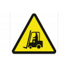 Industrial pictogram sign Danger passing forklifts COFAN