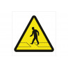 Panneau d'avertissement de pictogramme de chutes de danger COFAN