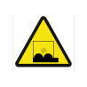 Warning sign Danger trapping and projection of particles COFAN