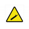 Industrial warning sign Danger pressure containers (pictogram only)