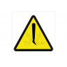Signo de aviso Perigo de cablagem (apenas pictograma) COFAN