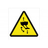 Warning sign pictorama only Danger forklift machine COFAN