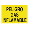 Señal de advertencia Peligro gas inflamable COFAN