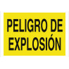 Cartel industrial de advertencia Peligro de explosión COFAN