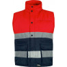 High visibility combined high collar industrial vest WORKTEAM S4037