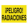 Señal de advertencia ¡Peligro! de radiaciones COFAN