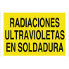 Warning sign Ultraviolet radiation in welding COFAN