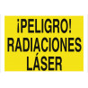 Señal de advertencia ¡Peligro! radiaciones láser COFAN
