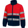 WORKTEAM High Visibility Fleece Jacket with reflective tapes C4027